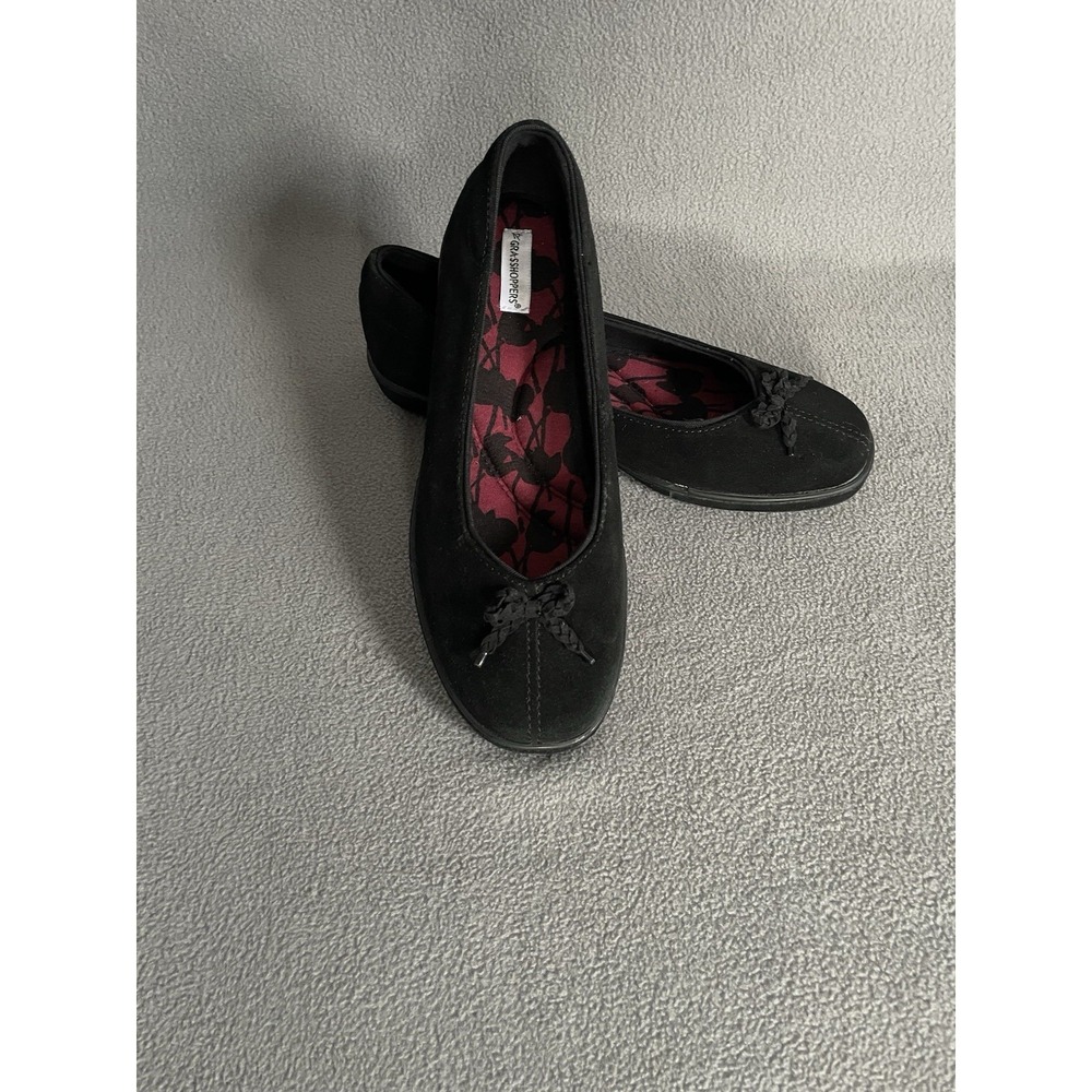 Grasshoppers Shoes Womens 7w Ballet Flats Flat Comfort Black